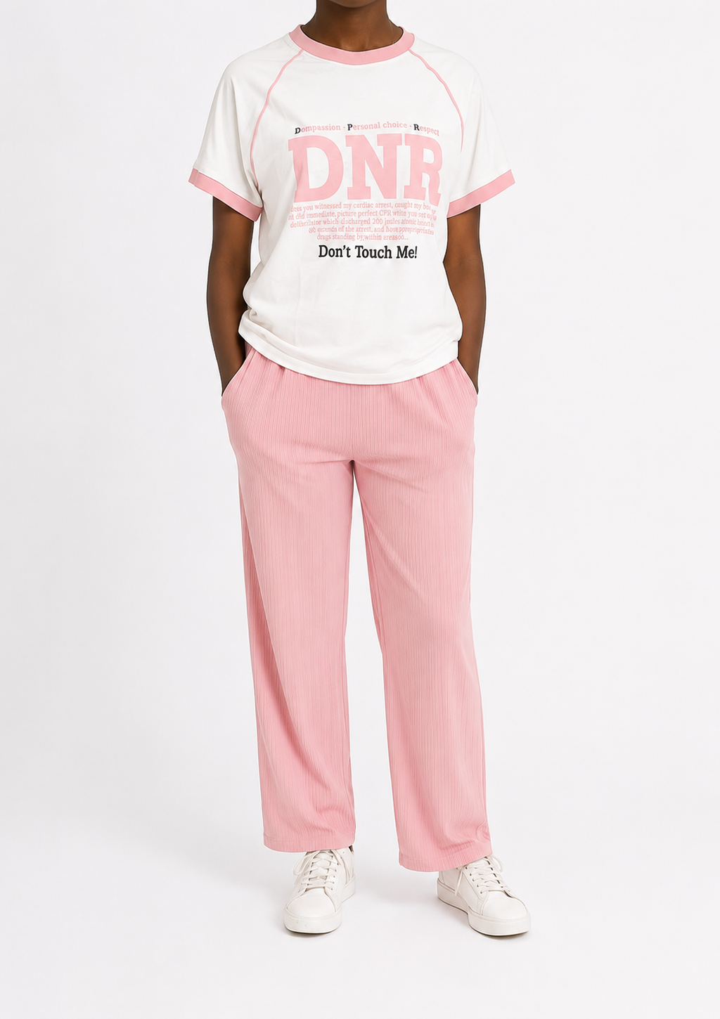 Retro Contrast 2-Piece Loungewear Set