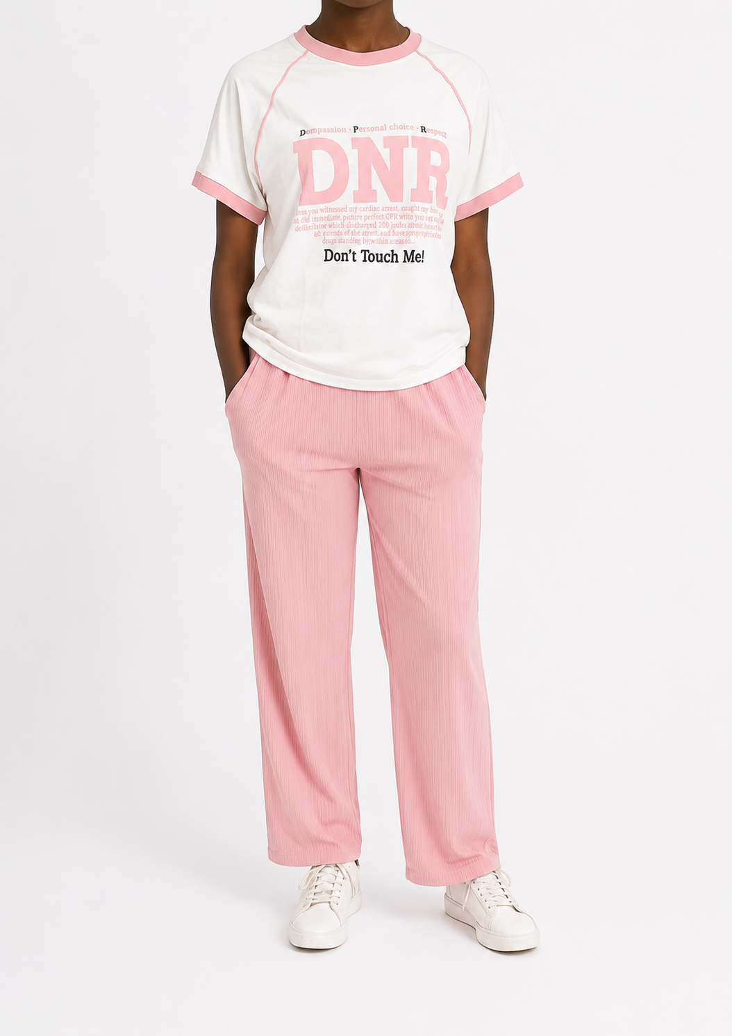 Retro Contrast 2-Piece Loungewear Set